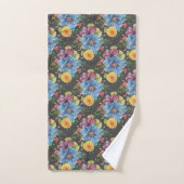  en donkere Floral Bad Handdoek (Handdoek)