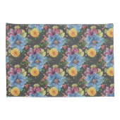  en donkere Floral Kussensloop (Achterkant-Rechts)