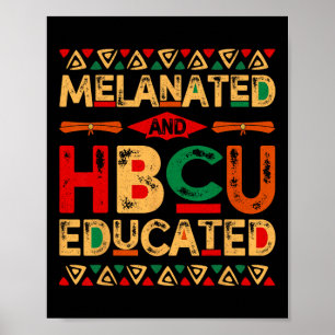 En door HBCU opgeleide Africa Pride Black History  Poster