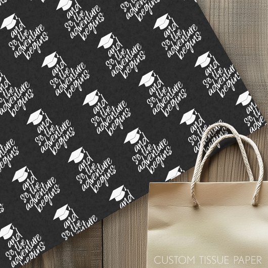 En dus begint het avontuur - Afstuderen Tissuepapier