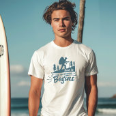 En dus begint het avontuur t-shirt