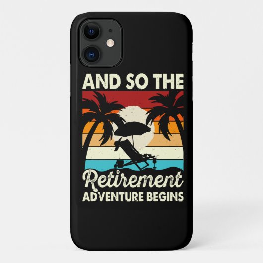 En dus begint het pensioenavontuur Case-Mate iPhone case (Achterkant)
