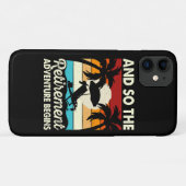 En dus begint het pensioenavontuur Case-Mate iPhone case (Achterkant (horizontaal))