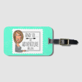 en dus...het avontuur begint bagagelabel (Voorkant (horizontaal))