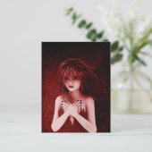 En dus krijgt ze Briefkaart voor Gothic Art (Staand voorkant)