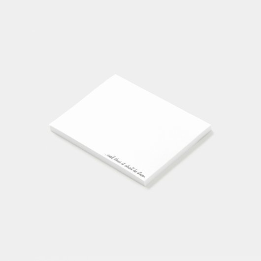 ...en dus moet het gebeuren post-it® notes (Schuin)