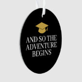 En dus wacht het avontuur - Modern Afstuderen Phot Ornament (voorkant)