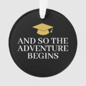 En dus wacht het avontuur - Modern Afstuderen Phot Ornament (voorkant)