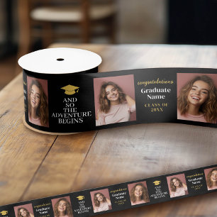 En dus wacht het avontuur op Modern Afstuderen 2 P Satijnen Lint