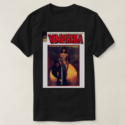 EN EEN ANDERE GREAT  VAMPIRELLA MAGAZINE COVE T-SHIRT (Design voorkant)