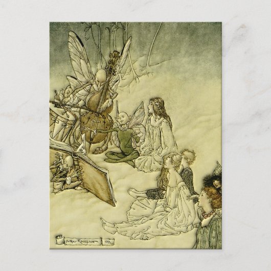 En een Fairy Song - Arthur Rackham Briefkaart (Voorkant)