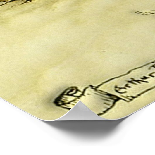 En een Fairy Song - Arthur Rackham Poster (Hoek)