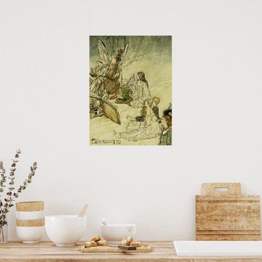 En een Fairy Song - Arthur Rackham Poster (Keuken)