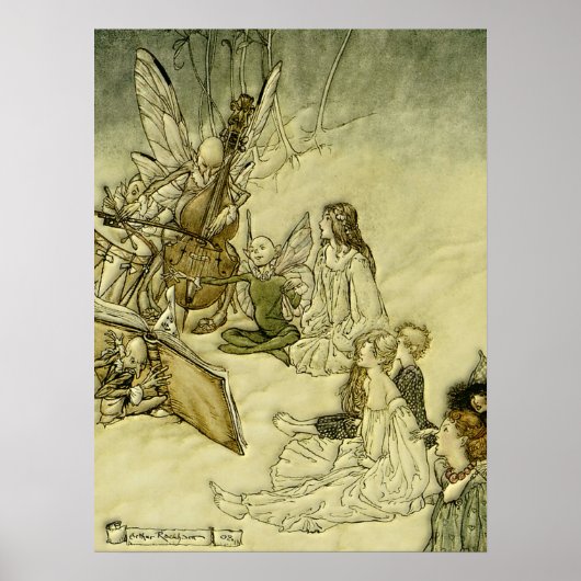 En een Fairy Song - Arthur Rackham Poster (Voorkant)
