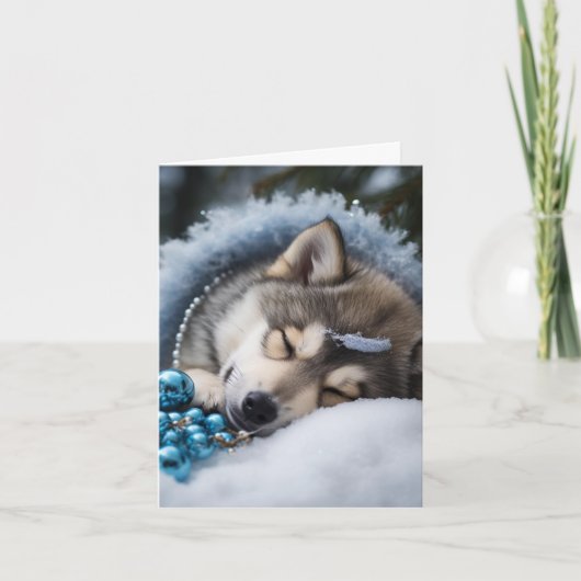 En een goede nacht voor iedereen feestdagen kaart (Voorkant)