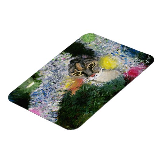 En een kat in een kerstboom magneet (Linkerzijde)