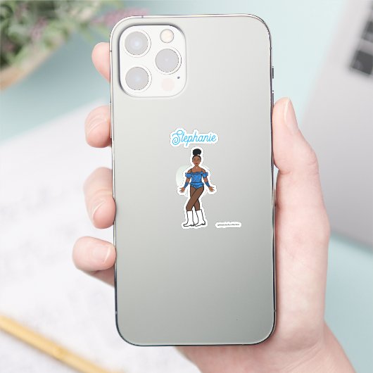 En een naam danser Stickers Blue Stones (Telefoon)