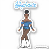 En een naam danser Stickers Blue Stones (Voorkant)