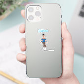 En een naam danser Stickers Blue Stones B (Telefoon)