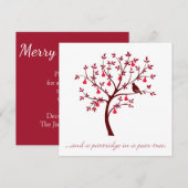 En een partridge in een perenboom kaart (Voorkant / Achterkant)