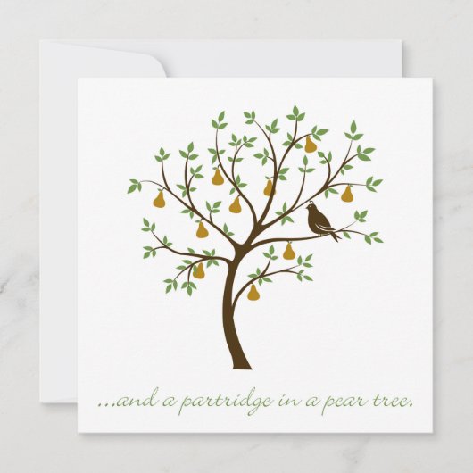 En een partridge in een perenboom kaart (Voorkant)