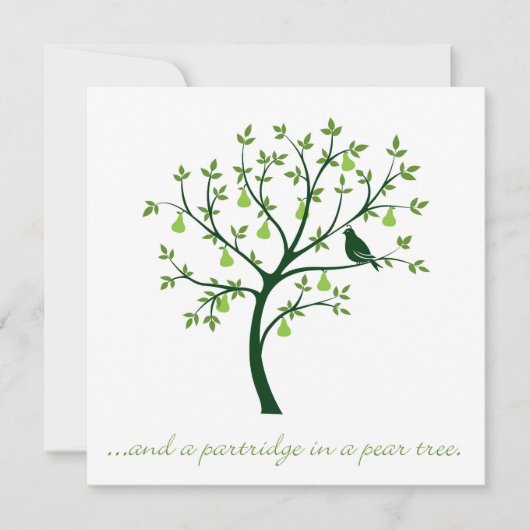 En een partridge in een perenboom kaart (Voorkant)