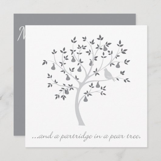 En een partridge in een perenboom kaart (Voorkant / Achterkant)