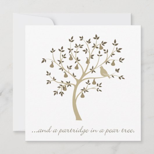 En een partridge in een perenboom kaart (Voorkant)