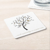 En een partridge in een perenboom kartonnen onderzetters (Schuin)