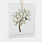 En een partridge in een perenboom keramisch ornament (Rechts)