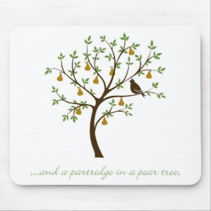 En een partridge in een perenboom muismat