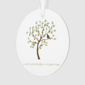 En een partridge in een perenboom ornament (voorkant)