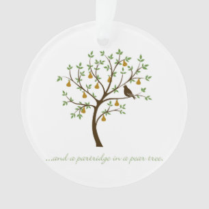 En een partridge in een perenboom ornament
