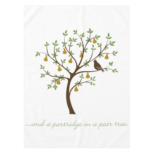 En een partridge in een perenboom tafelkleed (Voorkant)