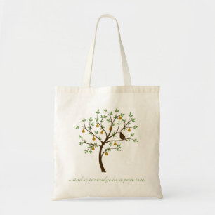 En een partridge in een perenboom tote bag