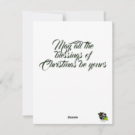 En een patrijs in een Pear Tree Flat Christmas-Kaa Feestdagenkaart (Achterkant)