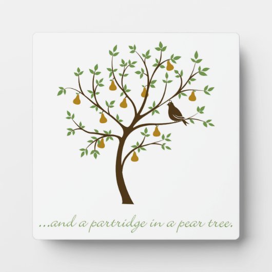 En een patrijs in een perenboom fotoplaat (Voorkant)