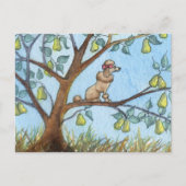 ...en een poo-oodle in een perenboom.. briefkaart (Voorkant)