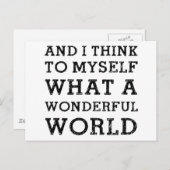 En een prachtige wereld briefkaart (Voorkant / Achterkant)