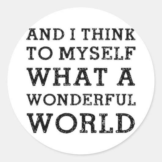 En een prachtige wereld ronde sticker (Voorkant)