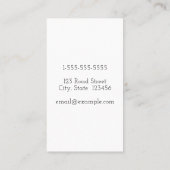  en eenvoudig Advocate Visitekaartje (Achterkant)