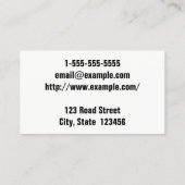  en eenvoudig Visitekaartje Stijlvol (Achterkant)