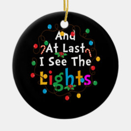 En eindelijk zie ik de lichte kerst van 2020 keramisch ornament