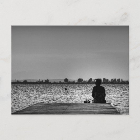 En el muelle briefkaart (Voorkant)