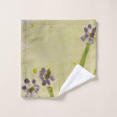  en elegante bloemetjes handdoek set (Wasdoekje)