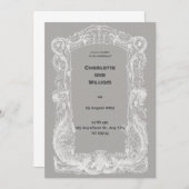  en elegante huwelijksuitnodiging kaart (Voorkant / Achterkant)