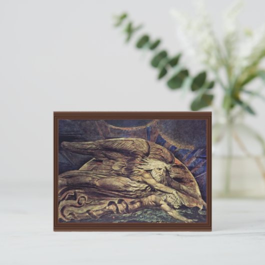 En Elohim Creëer Adam door William Blake Briefkaart (Staand voorkant)