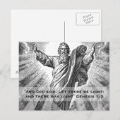 En er was licht briefkaart (Voorkant / Achterkant)