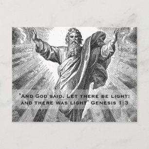 En er was licht briefkaart