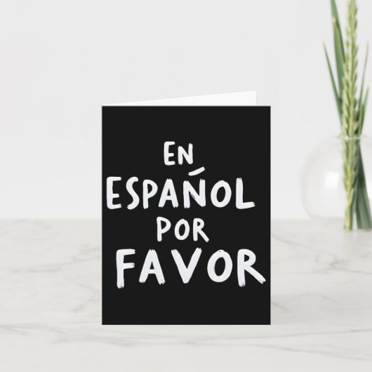 En Espanol Por Favoriet Spaanse leraar 1 Kaart (Voorkant)